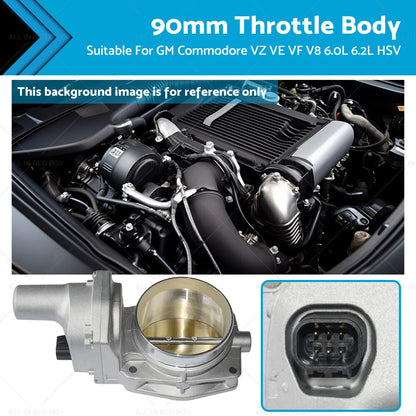 Performance 90mm Throttle Body for GM Commodore VZ VE VF V8 6.0 6.2 HSV