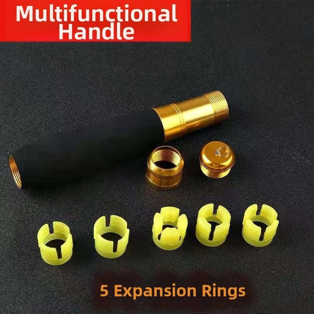 Adjustable Fishing Rod Handle with Metal Components for Long Use