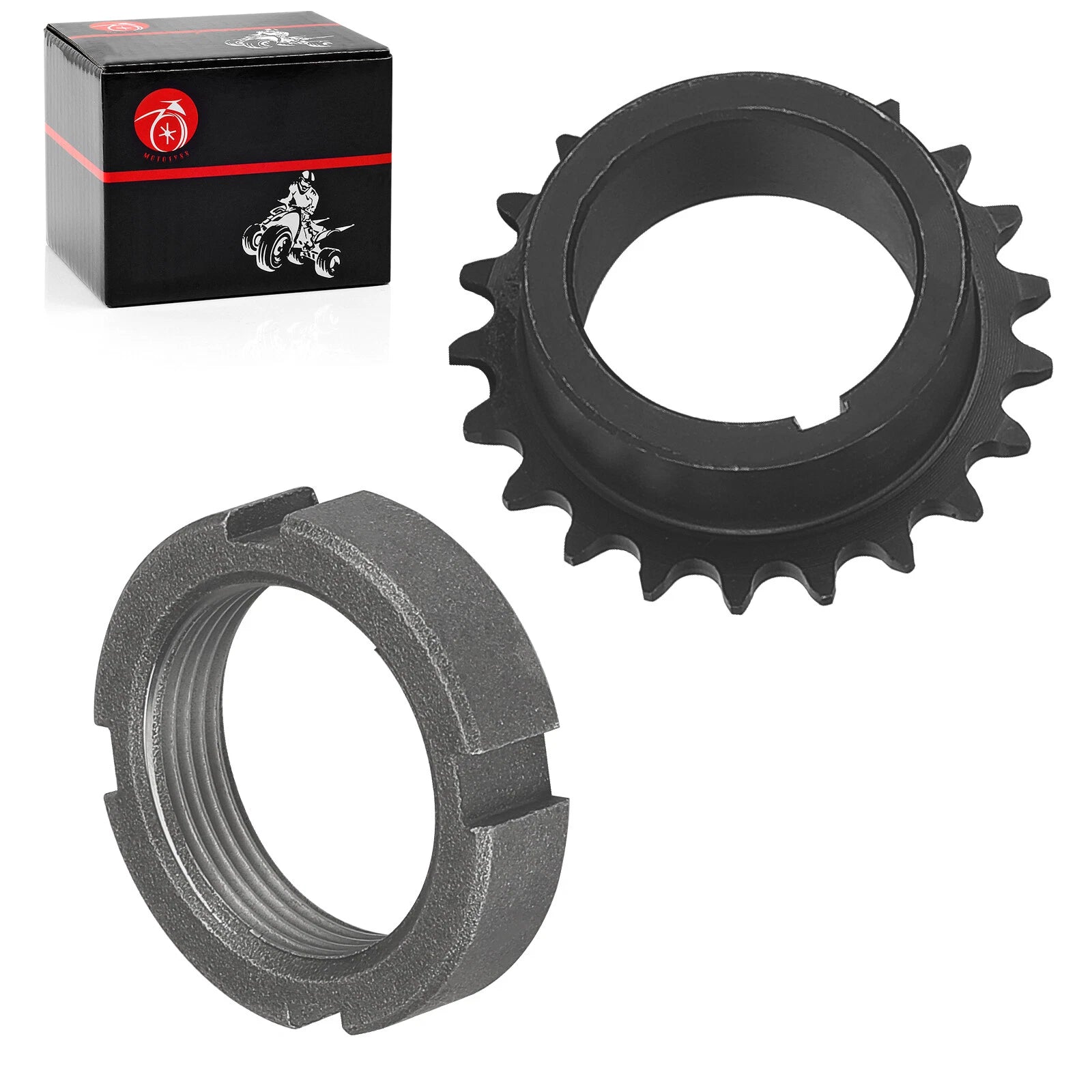 Crankshaft Timing Gear Sprocket + Slit Nut for Polaris Magnum Ranger (400–500)