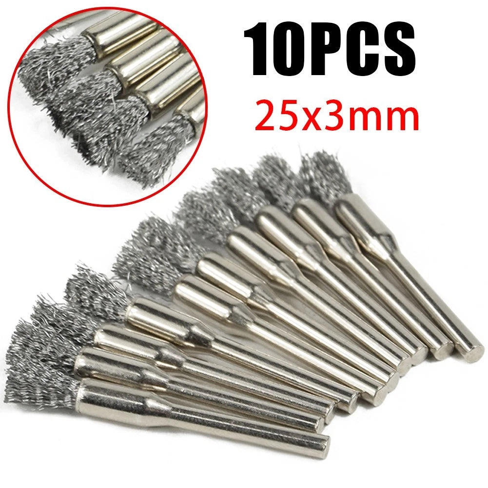 Wire Brush for Rotary Drill (Stainless Steel)