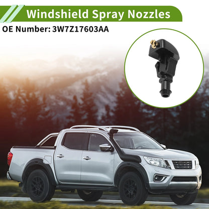 Set of 1 Windshield Washer Nozzle w/ Hose Connector for Ford (No. 3W7Z17603AA)