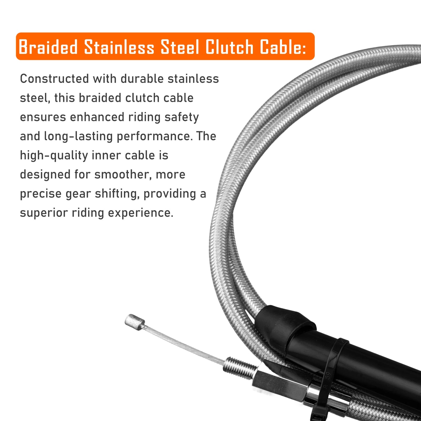 14" Chrome Brake Line Kit for Harley Softail (2016–2017) No ABS