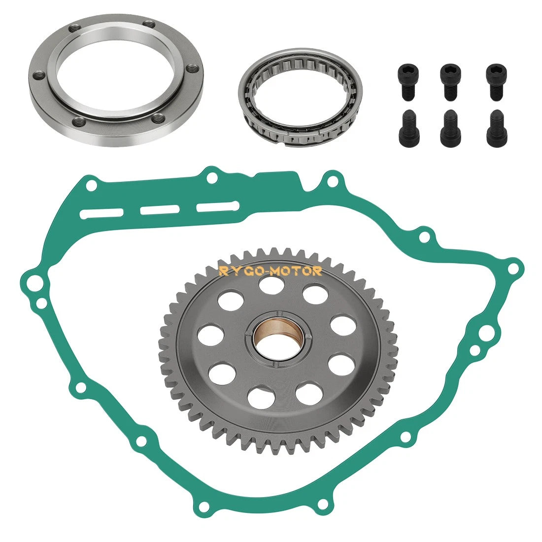 One Way Starter Clutch Bearing Gear Gasket for Yamaha Rhino 700 (2008–2013)