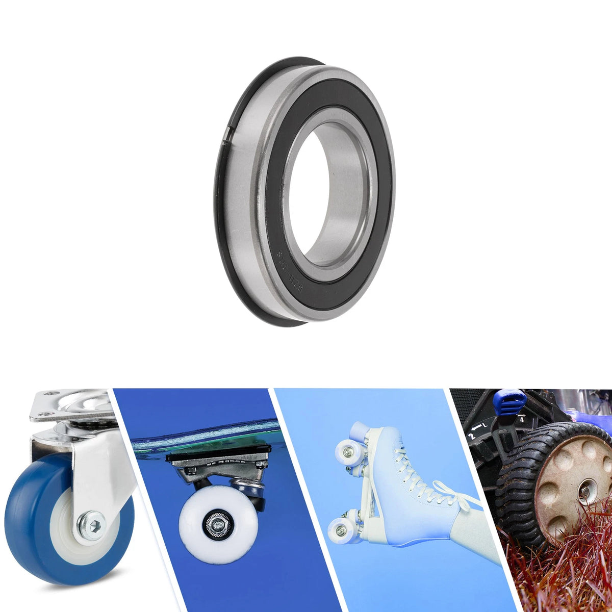 Deep Groove Ball Bearings 55x100x21mm for Scooter Skateboard (6211NR2RS)