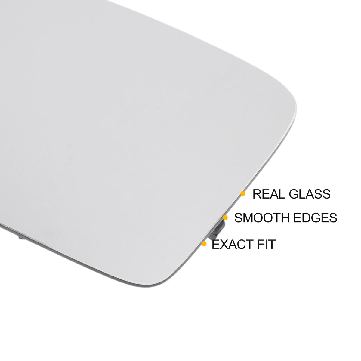 Left Side White Convex Mirror Glass for Fiat Panda