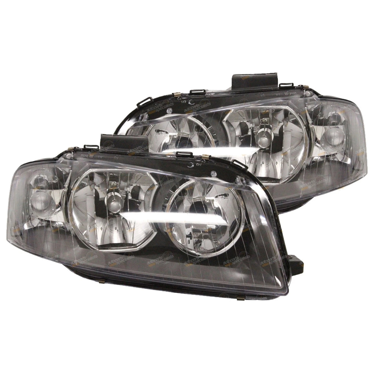 LH+RH Halogen Headlights Pair for Audi A3 8P (2004–2008) L+R Set