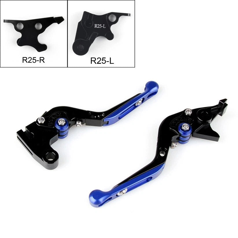 Adjustable Folding Brake Clutch Levers for Yamaha YZF R25 (2014–2015)