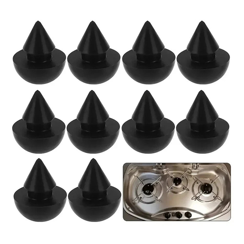 10pcs Black Rubber Pads for RV Interior Trim