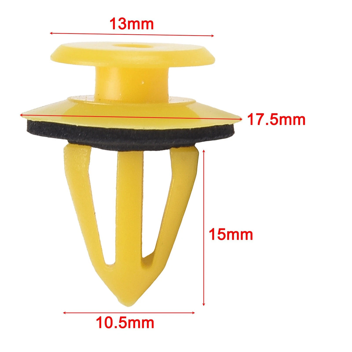 Set of 10 Plastic Door Trim Clips for Ford Focus (2002–2011) & Kia (2000–2019) 1008068