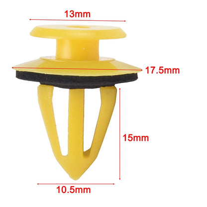 Set of 10 Plastic Door Trim Clips for Ford Focus (2002–2011) & Kia (2000–2019) 1008068