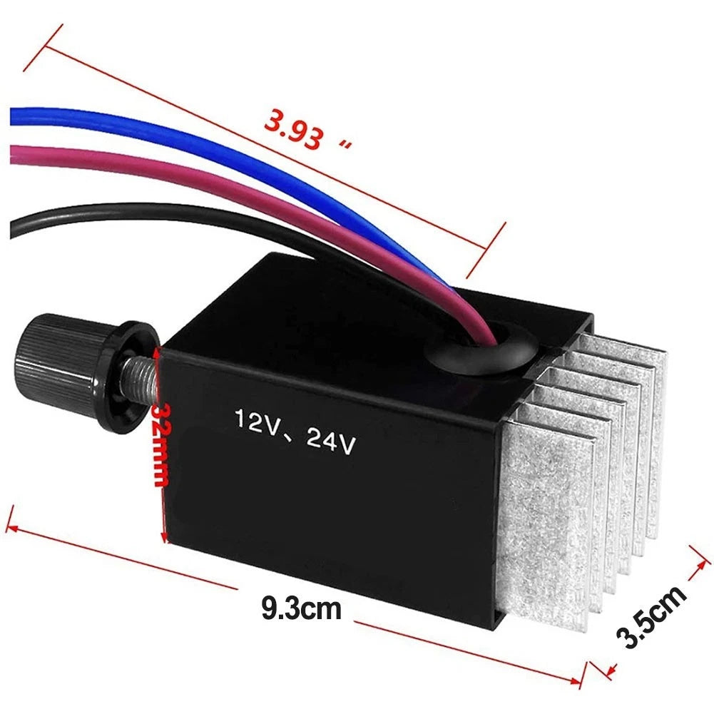 DC Motor Controller with Metal Heatsink for Compact Size Vehicles