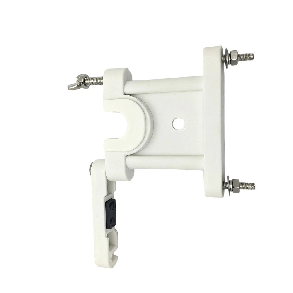 Antenna Base Mount Bracket for Marine Navigation (Adjustable, White Nylon)