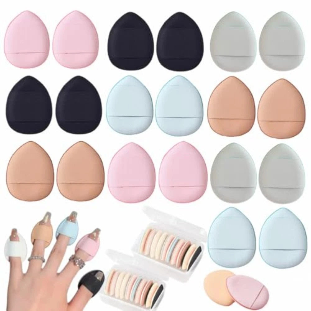 Portable Finger Puff Makeup Tool for Foundation and Concealer Touch Ups