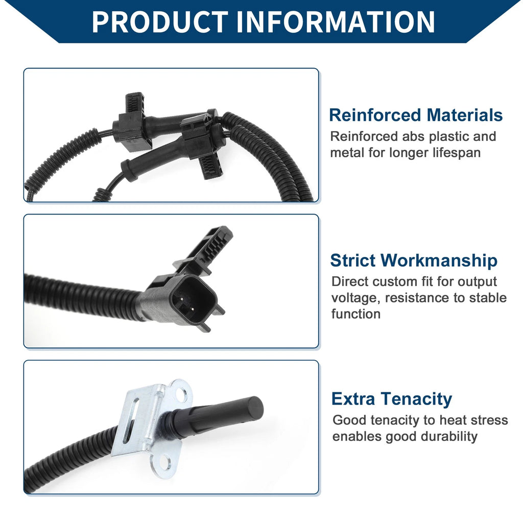 ABS Wheel Speed Sensor Replacement for Chevrolet Silverado Rear Right (2014–2019)