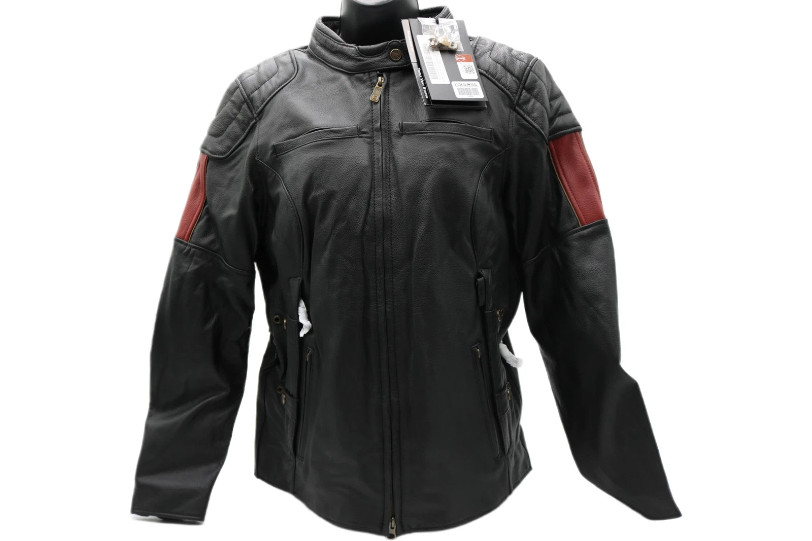Nostalgia Triple Vent Leather Jacket for Harley-Davidson (Large)