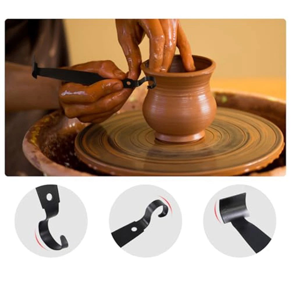 Set of 2 Pottery Trimming Tools for Clay Sculpting