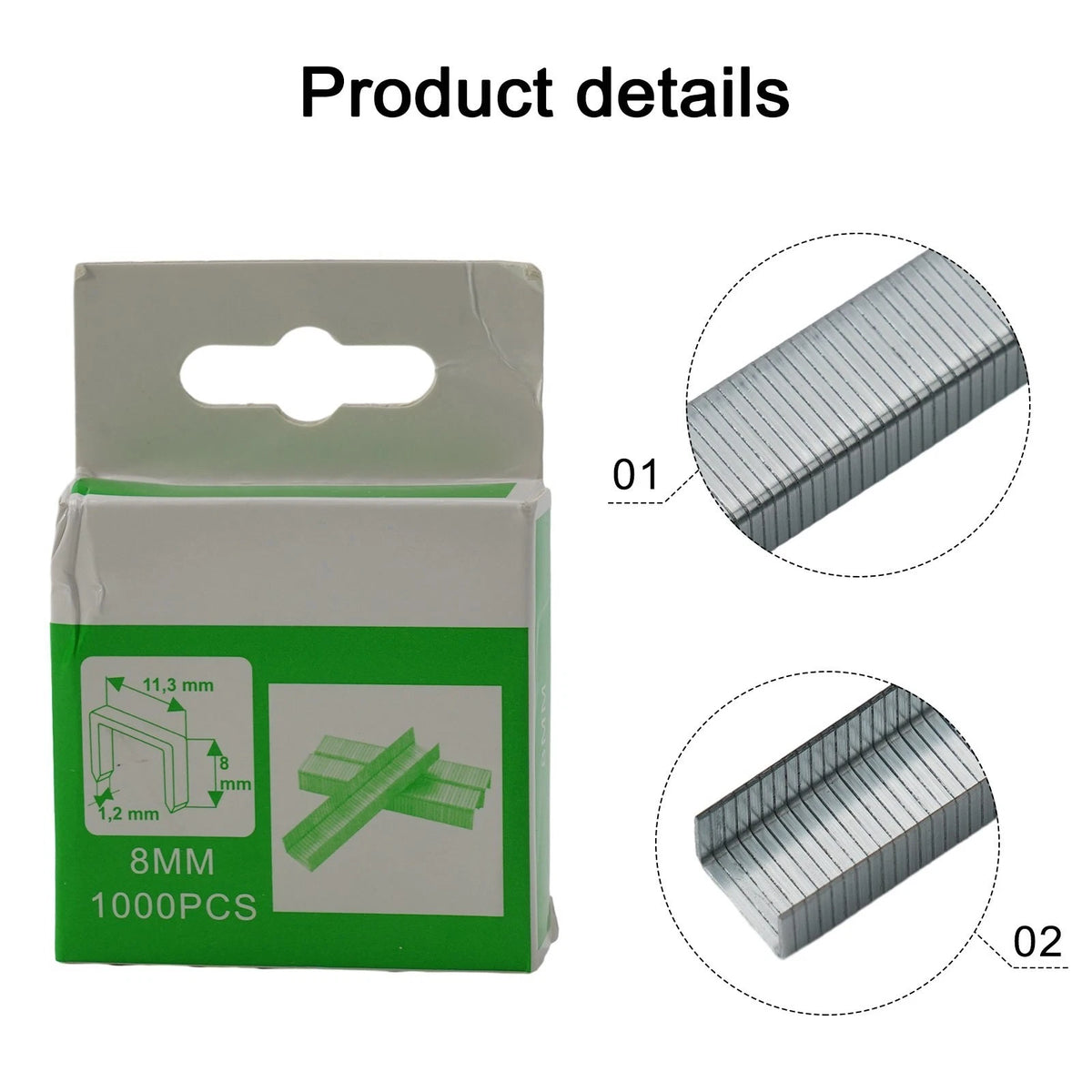Set of 500 Brad Nails for Household Stapler (Tools)