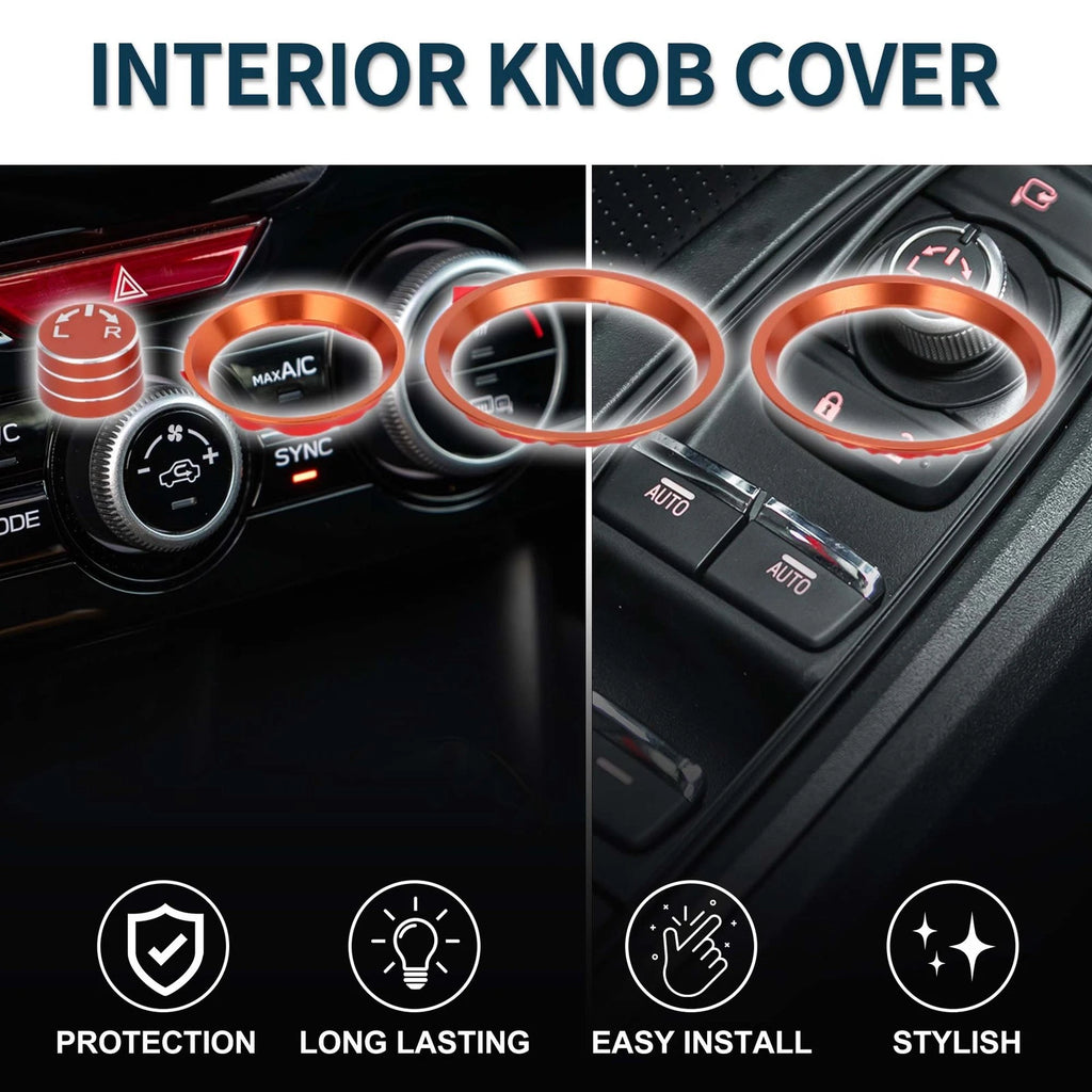 Heater Mirror Knob Cover Set Replacement for Subaru Forester 2019–2024
