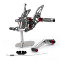 CNC Gray Rearsets Footpegs for Suzuki GSXR1000 GSXR1000R (2017–2023)