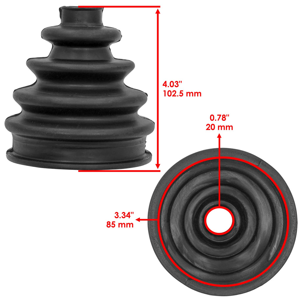 Front and Rear Axle CV Boot Kit for Kawasaki Teryx4 750 2012-2013