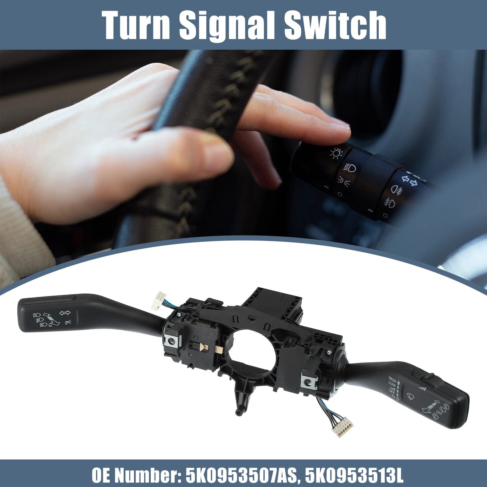 Steering Column Multifunction Switch for Volkswagen Golf Jetta (2005–2014)