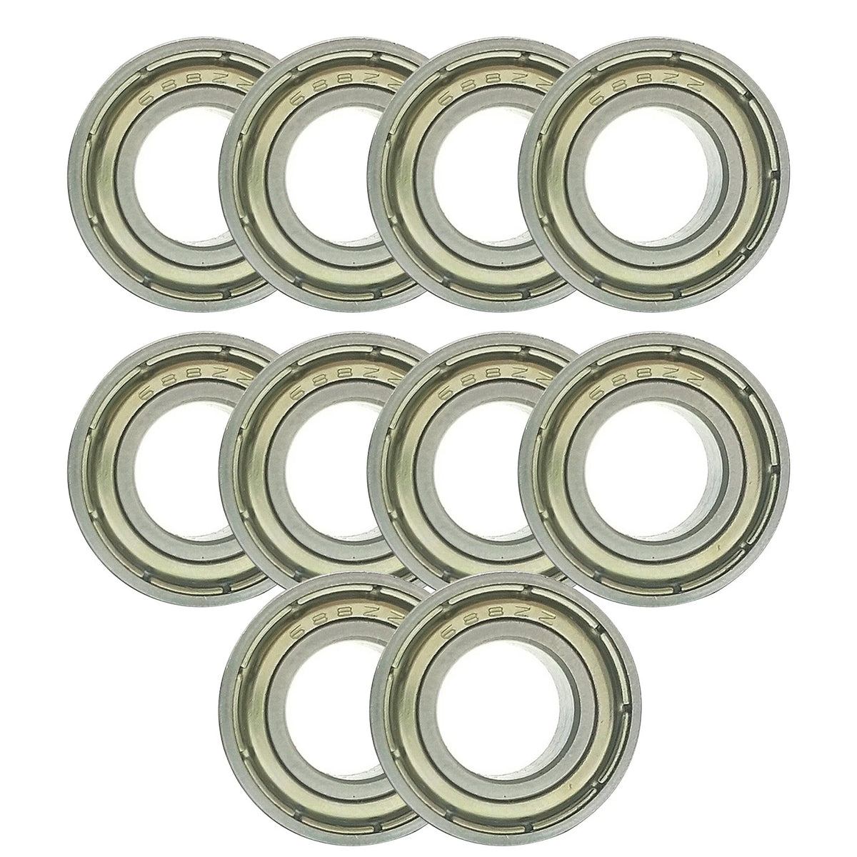 10Pcs 688ZZ Deep Groove Ball Bearings for Miniature Applications