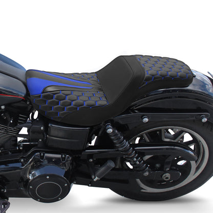 Rider Driver Passenger Seat for Harley Dyna Street Fat Bob FXDF (2006–2017)