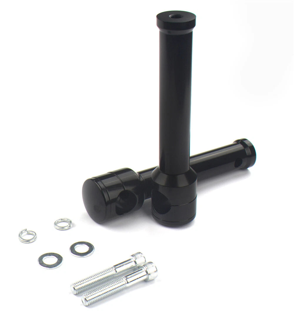 8" Rise Handlebar Risers for Harley (Aluminum)