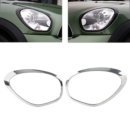 2X Headlight Ring Bezel Trim Cover for BMW Mini Cooper (2011–2016)