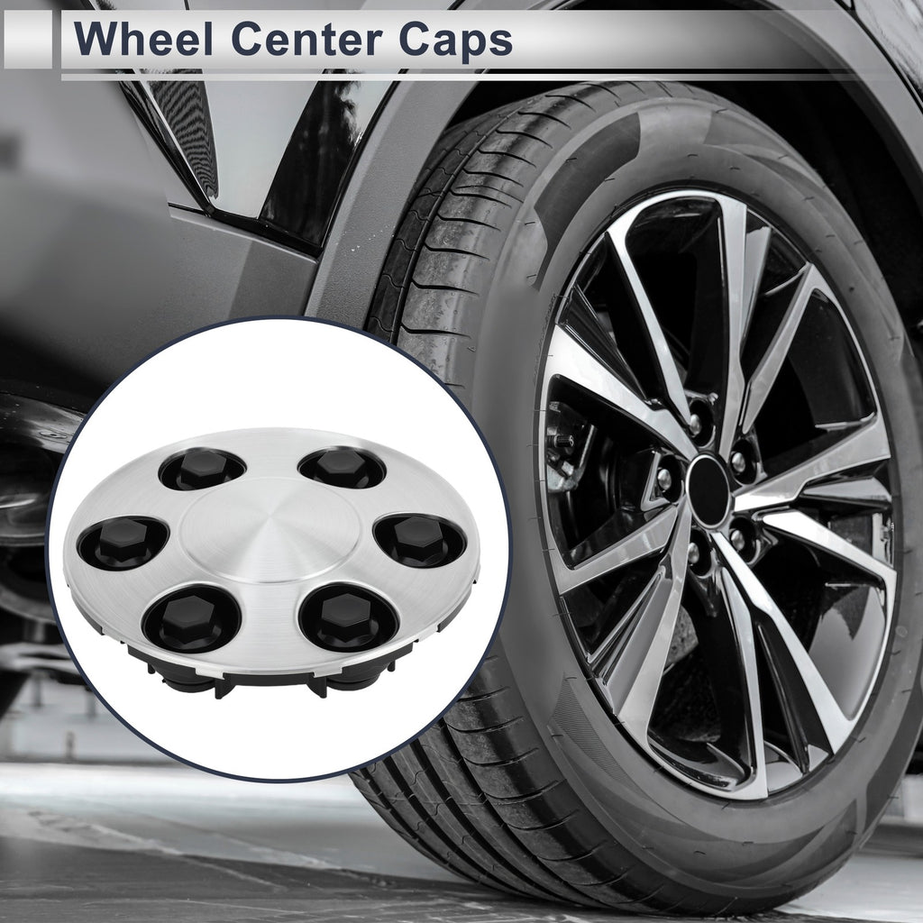 Wheel Center Caps Replacement for Chevrolet Tahoe 2007–2013 Silver Tone 1Pc