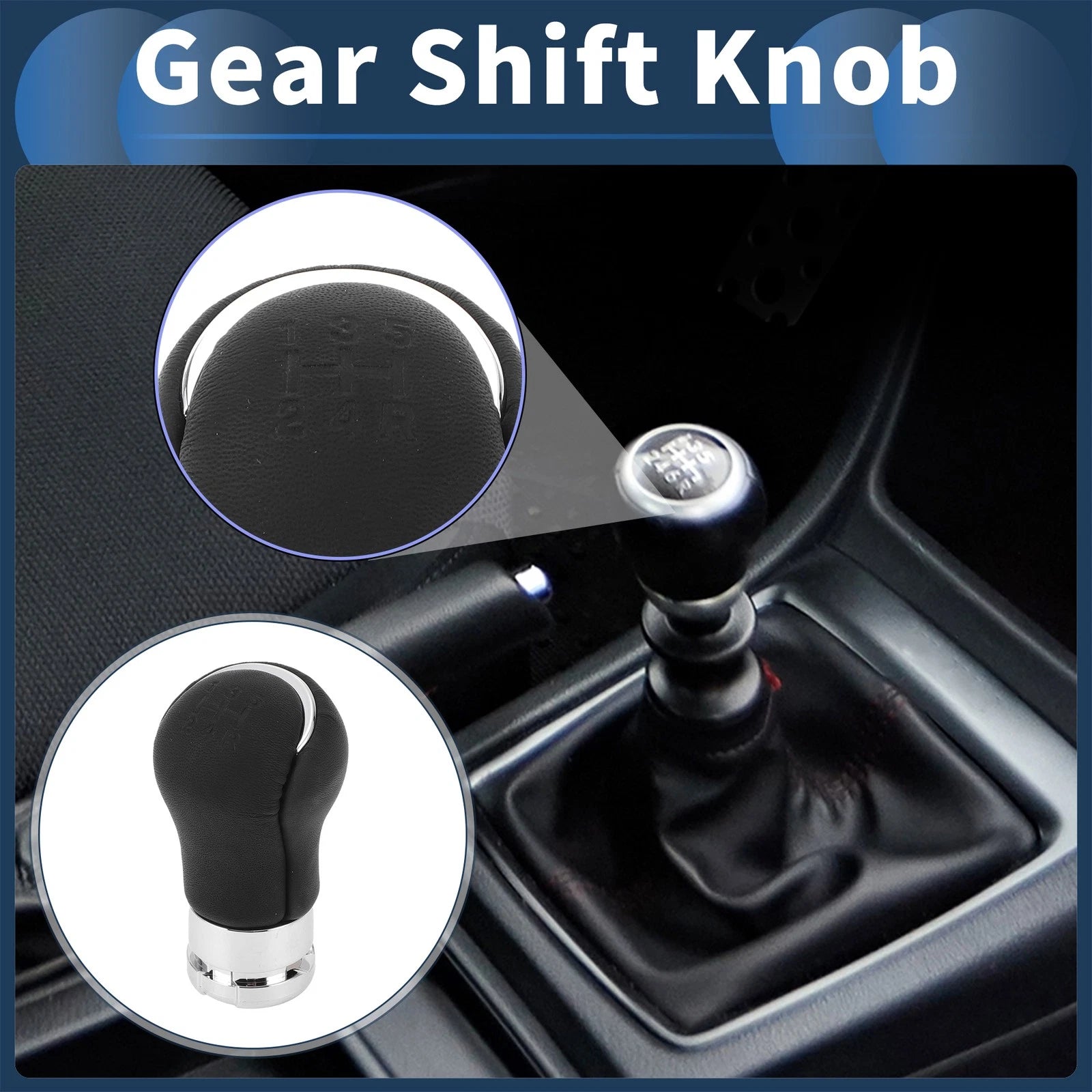 5 Speed Gear Shift Knob Replacement for Toyota Hilux Revo (2015–2020)