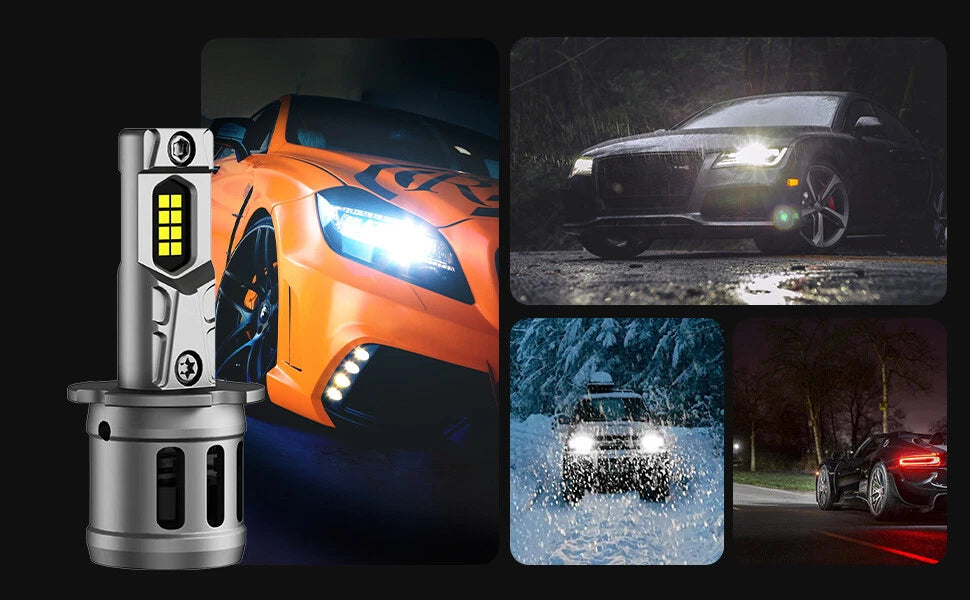H3 LED Headlight Bulbs Conversion Kit for NOVSIGHT (2000–2023)