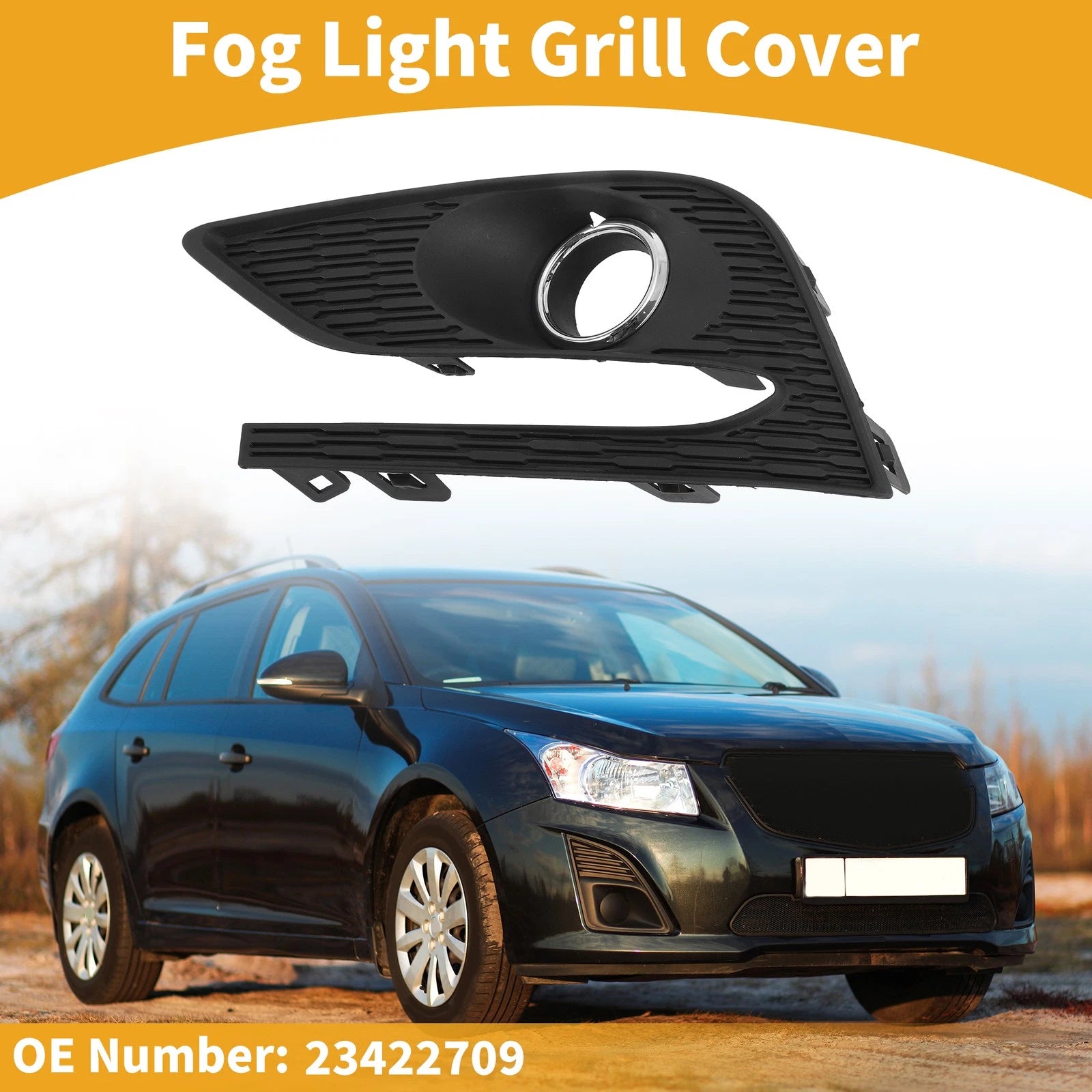 Front Left Fog Light Grill Replacement for Chevrolet Cruze (2016–2019)