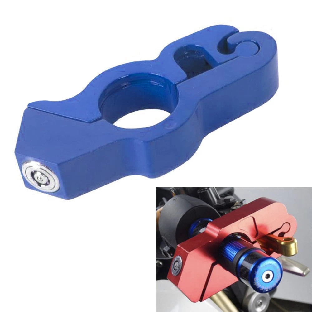 Handlebar Lock for Motorcycle Scooter ATV (Anti-Theft, Blue)
