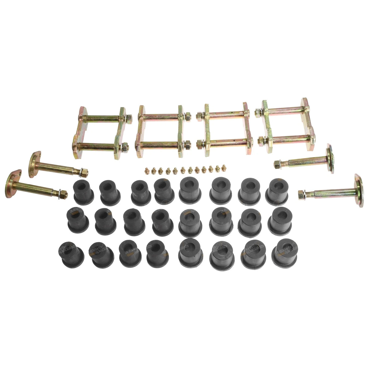 Leaf Spring Shackle Pin + Rubber Bush Kit for 75 Series Landcruiser (1975–1985)