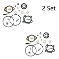 Set of 2 Carburetor Repair Kits for Briggs & Stratton (492495, 493762, 498260)