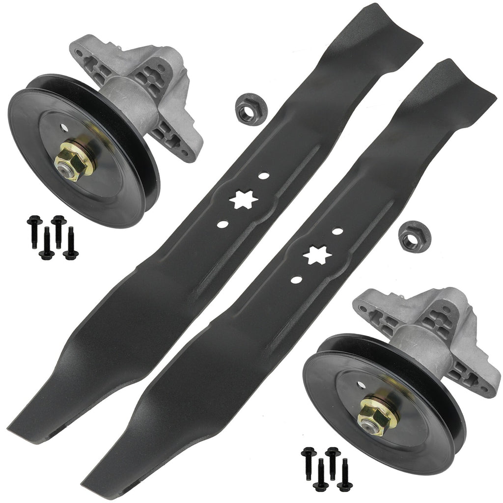 Deck Spindle Pulley Blade Replacement for White Outdoor LT1650 (ZT-17) (2010–2010)