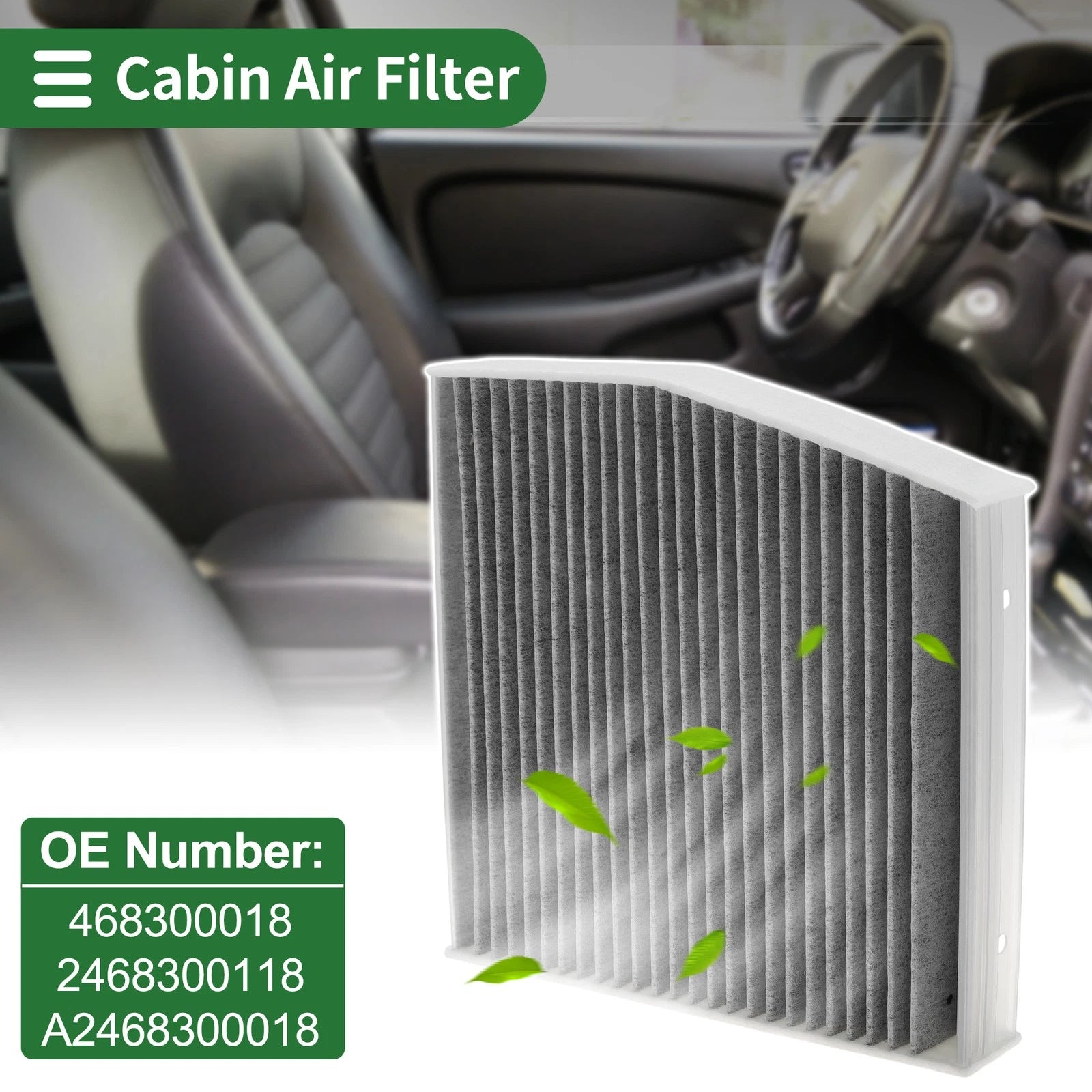 Cabin Air Filter Replacement for Mercedes-Benz A-Class W176 (2015–2018)