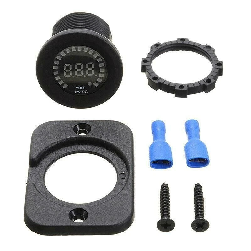 Digital Voltmeter for Boat Marine Car Van DC 12V (Waterproof)