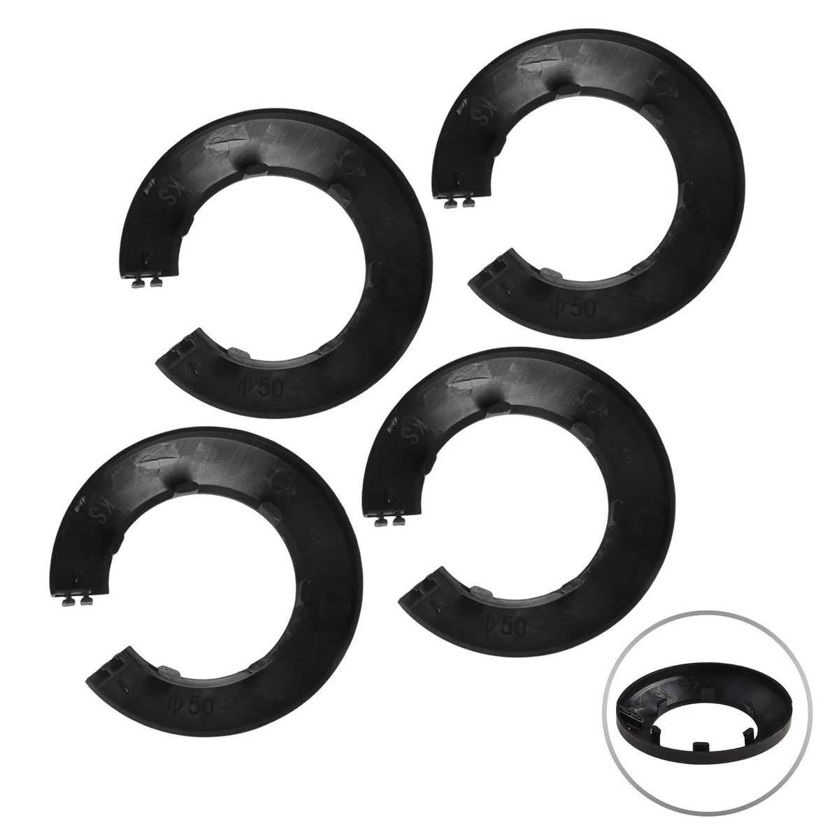 50mm Pipe Cover Escutcheon for Black Water Pipes