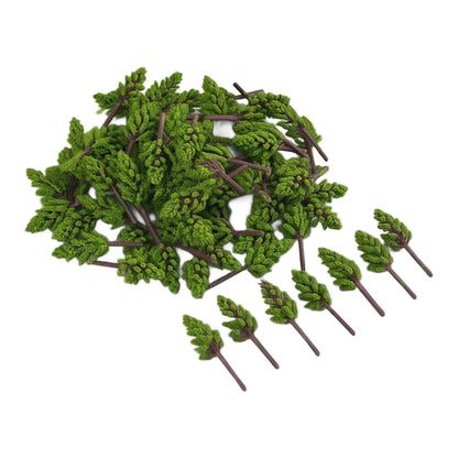 100pcs Miniature Simulation Model Trees for Landscape Decor