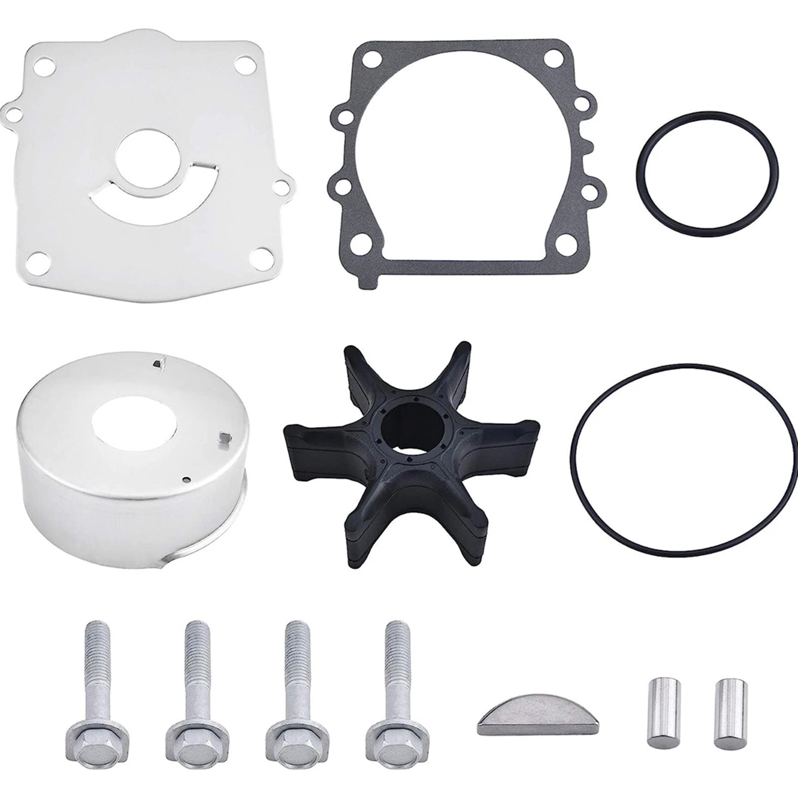 Water Pump Impeller Kit for Yamaha Outboard 150 175 200 250 HP (4-Stroke) 61A-W0078-01