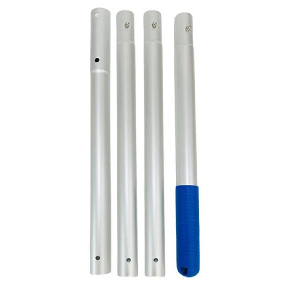 Detachable Aluminum Pool Cleaning Pole with Textured Grip Handle