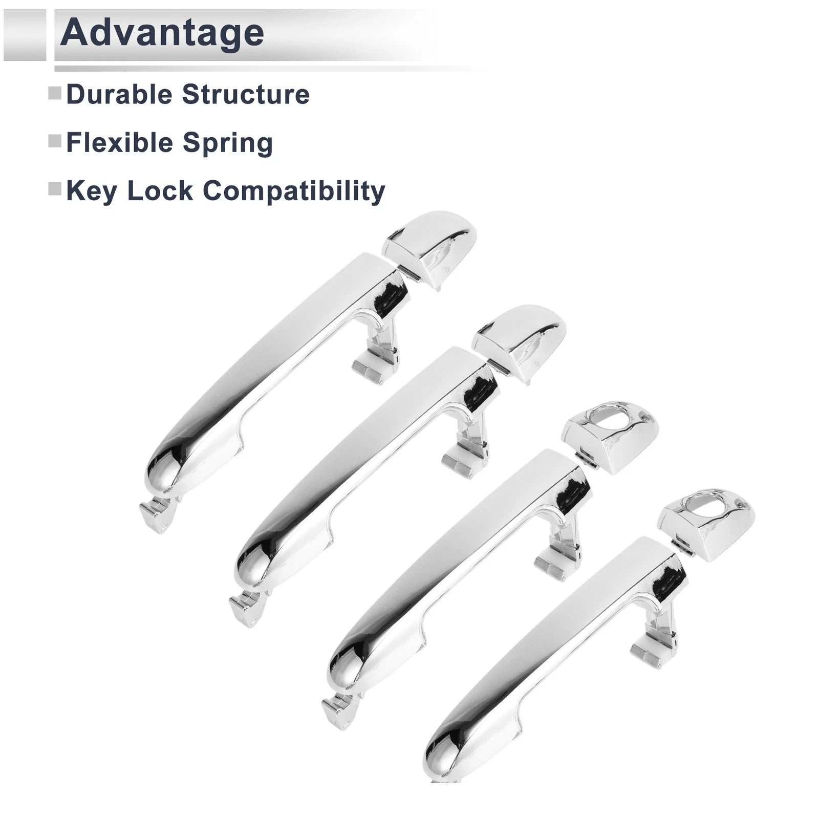 Front Left Right Exterior Door Handles for Hyundai Elantra (2007–2012)