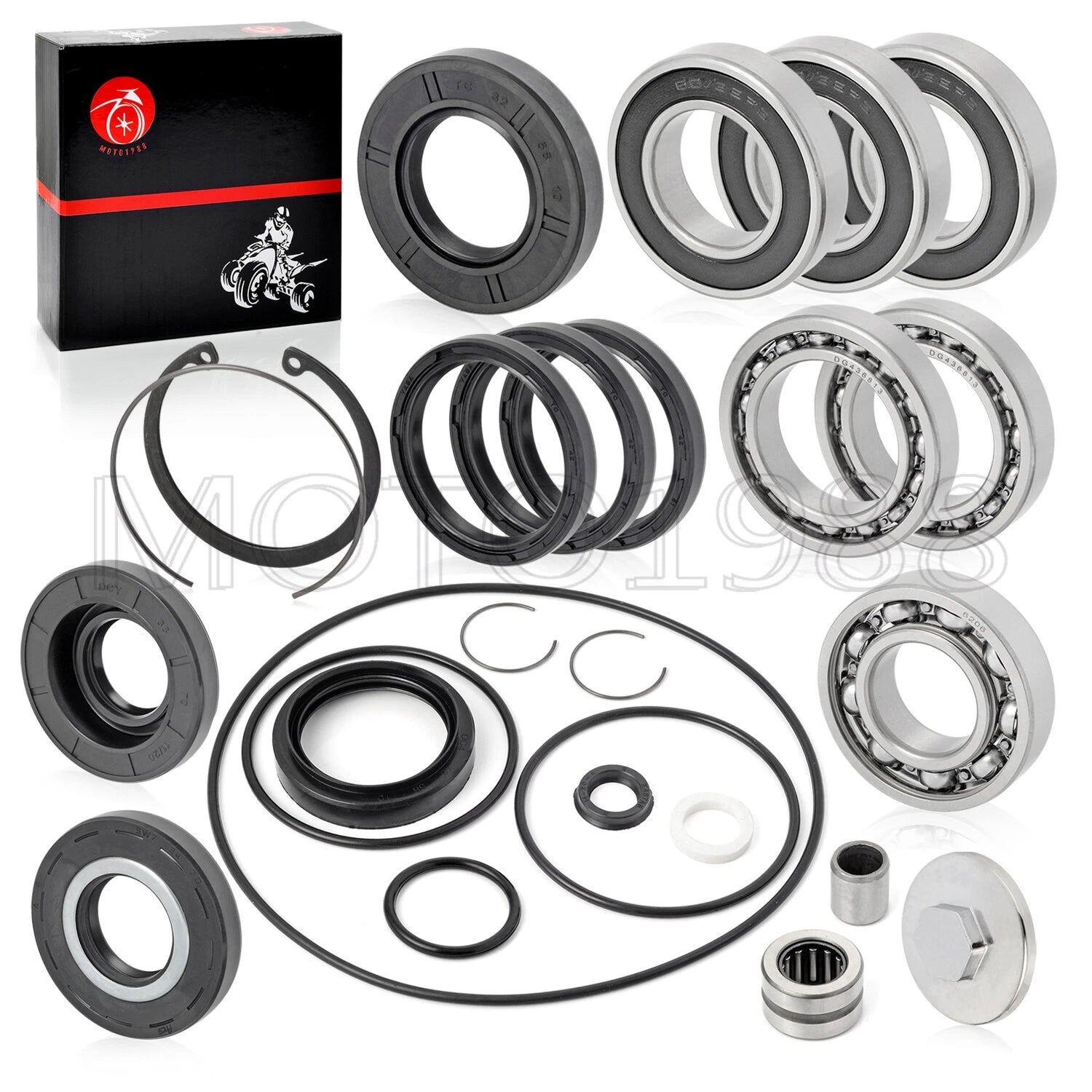 Rear Axle & Differential Bearing Seal Kit for Honda Recon 250 TRX250 (1997–2020)