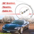 36 Inch Braided Throttle Cable Kit for Chevrolet LS Swap (1997–2007)