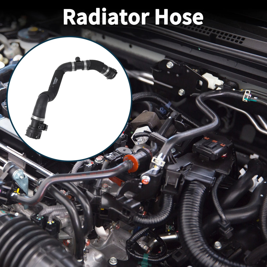 Radiator Hose for Audi A6L 2004–2011 Rubber Black Replacement 1 Piece