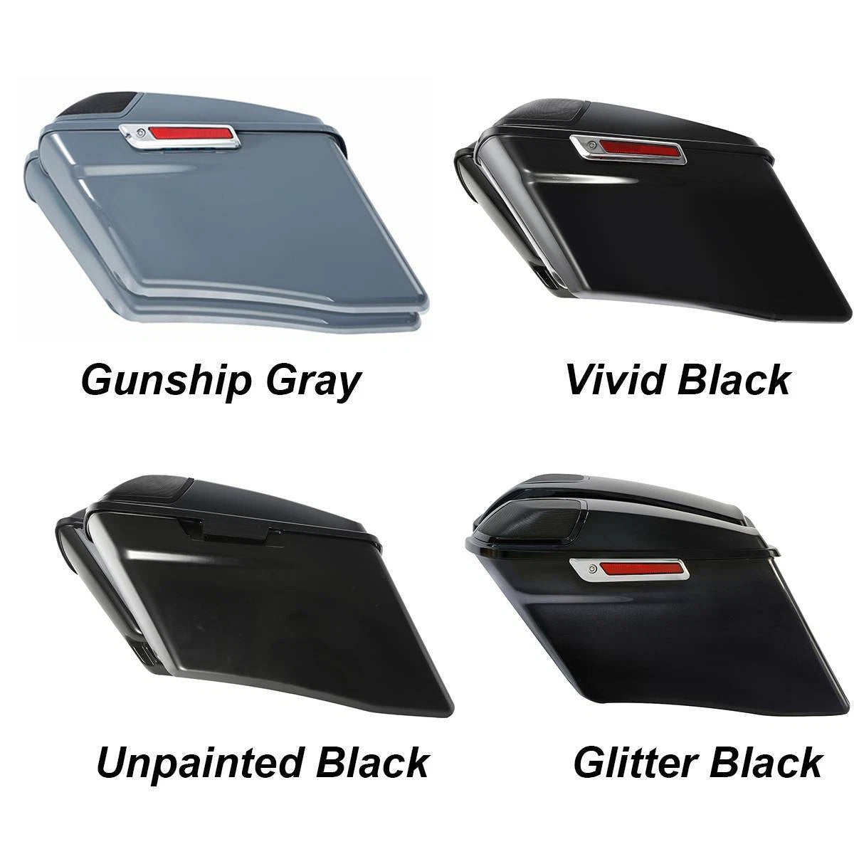 4'' Stretched Saddlebags for Harley Touring CVO Electra Glide FLHT (2014–2024)