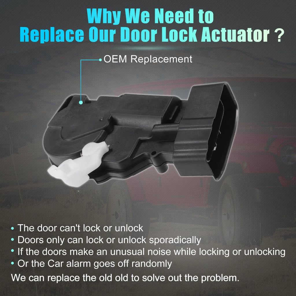 Front Right Door Latch Lock Actuator Motor Replacement for Toyota Corolla (2014–2018)