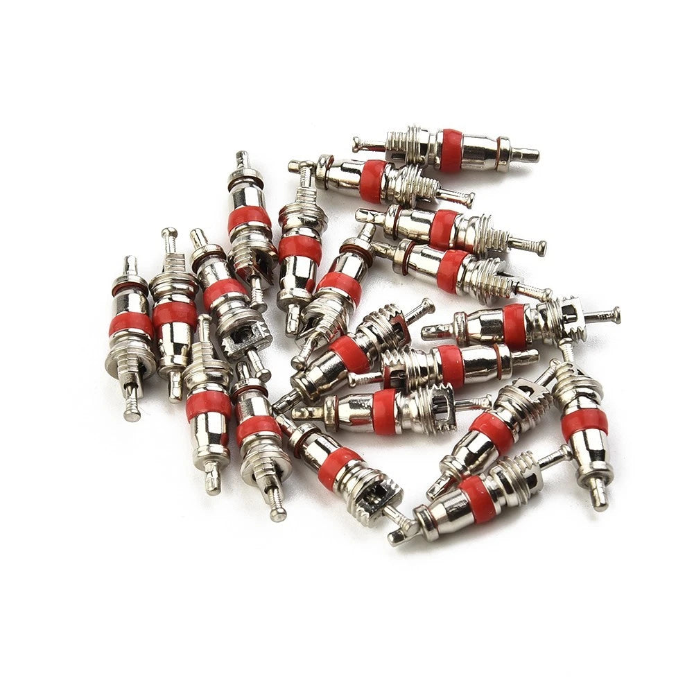Tyre Valve Core Insert Set with Remover Tool for Car Bike Motorcycle